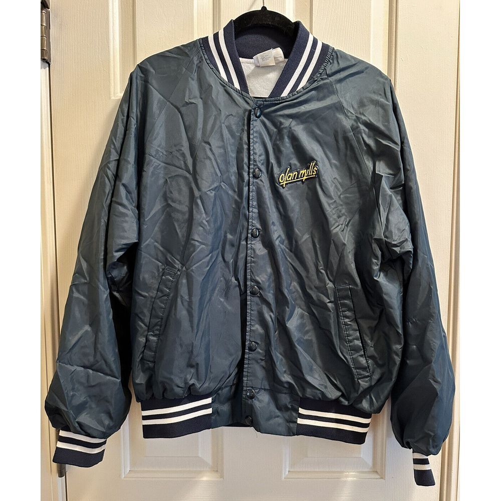 Vintage‎ 1980's Hartwell Nylon Jacket - Olan Mills, Patch Front, Size Large